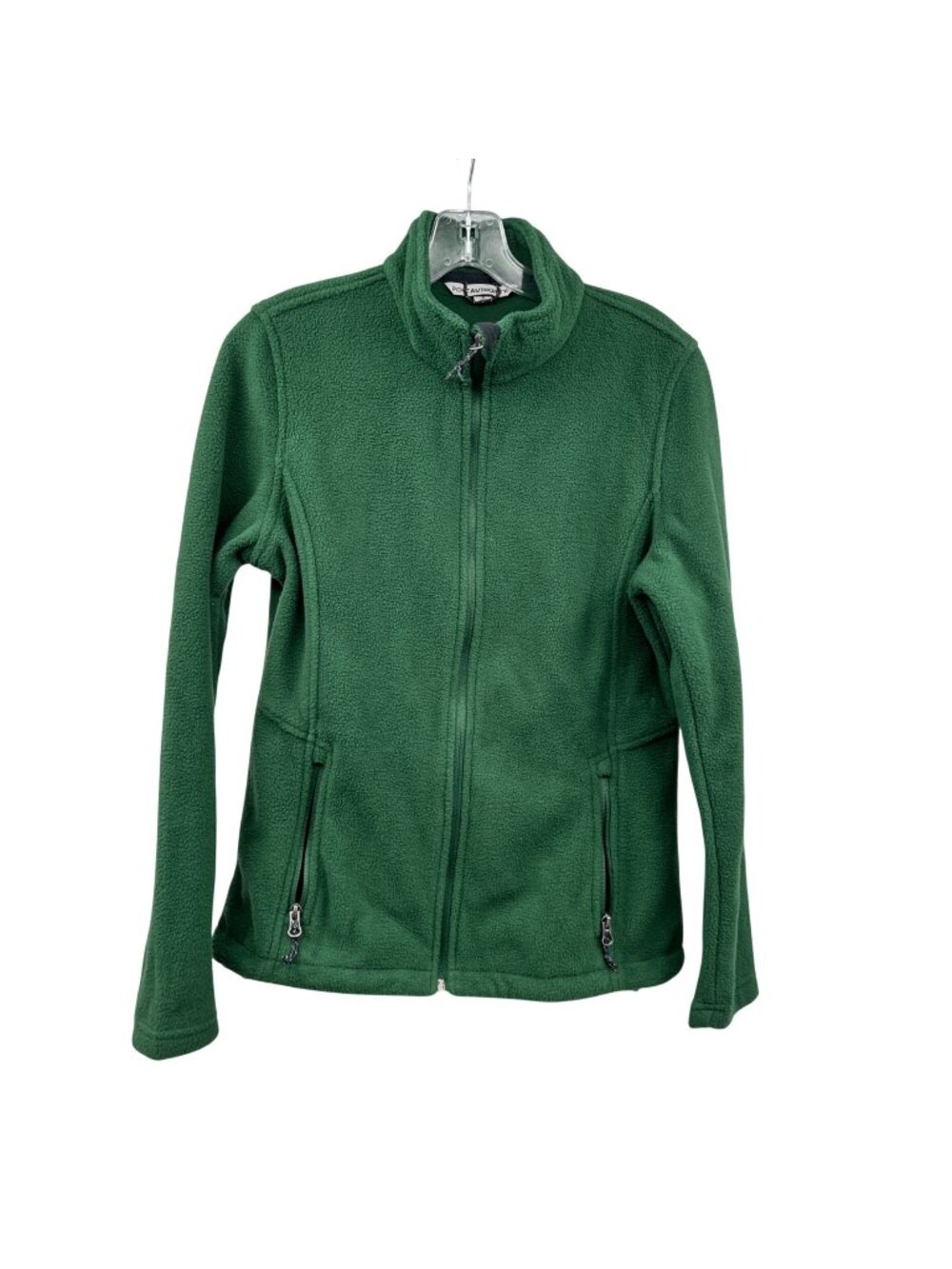 Port Authority Womens Fleece Jacket Full Zip Pockets Green Size Small